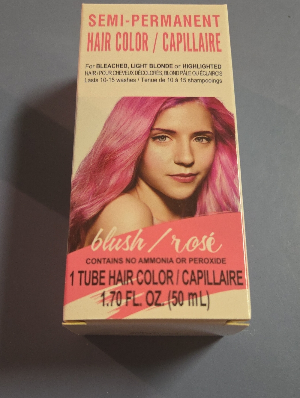 Semi-permanet Blush Hair Dye